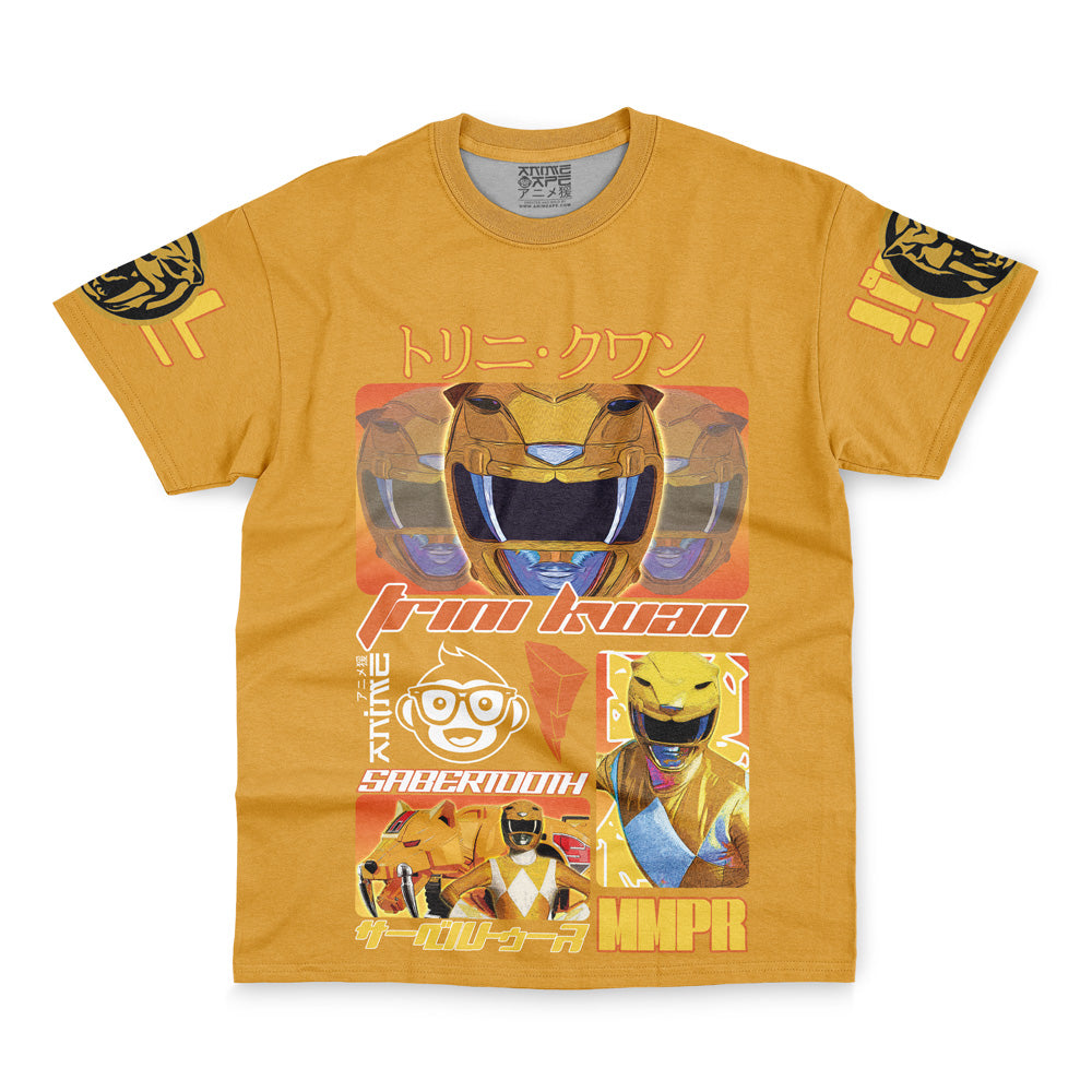 Yellow Ranger Mighty Morphin Power Rangers Streetwear T-Shirt