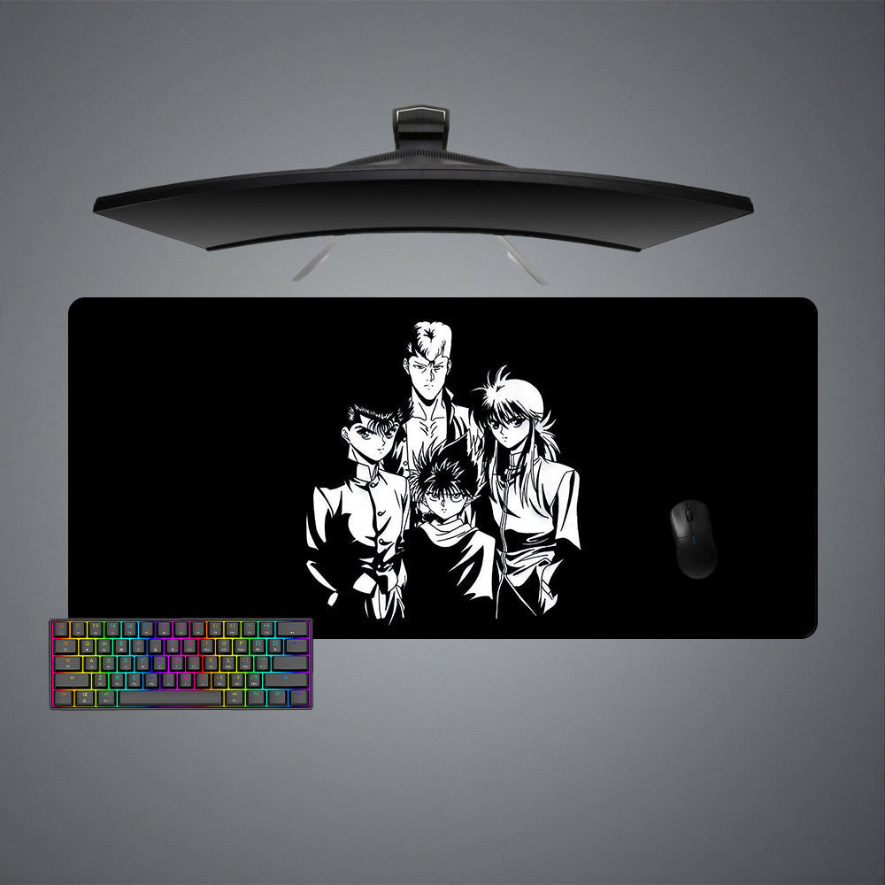Yu Yu Hakusho Black & White Size Gaming Mouse Pad,