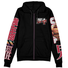 Yuujirou Hanma Baki Streetwear Zip Hoodie Jacket