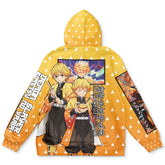 Agatsuma Zenitsu Haori Demon Slayer Streetwear Hoodie