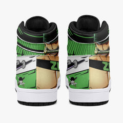 Zoro Roronoa One Piece Mid 1 Basketball Shoes