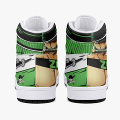 Zoro Roronoa One Piece Mid 1 Basketball Shoes