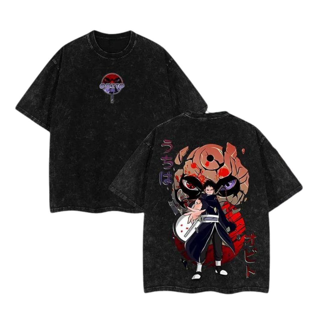 Nysekai "Obito Uchiha" Naruto Vintage Washed Oversized T-Shirt