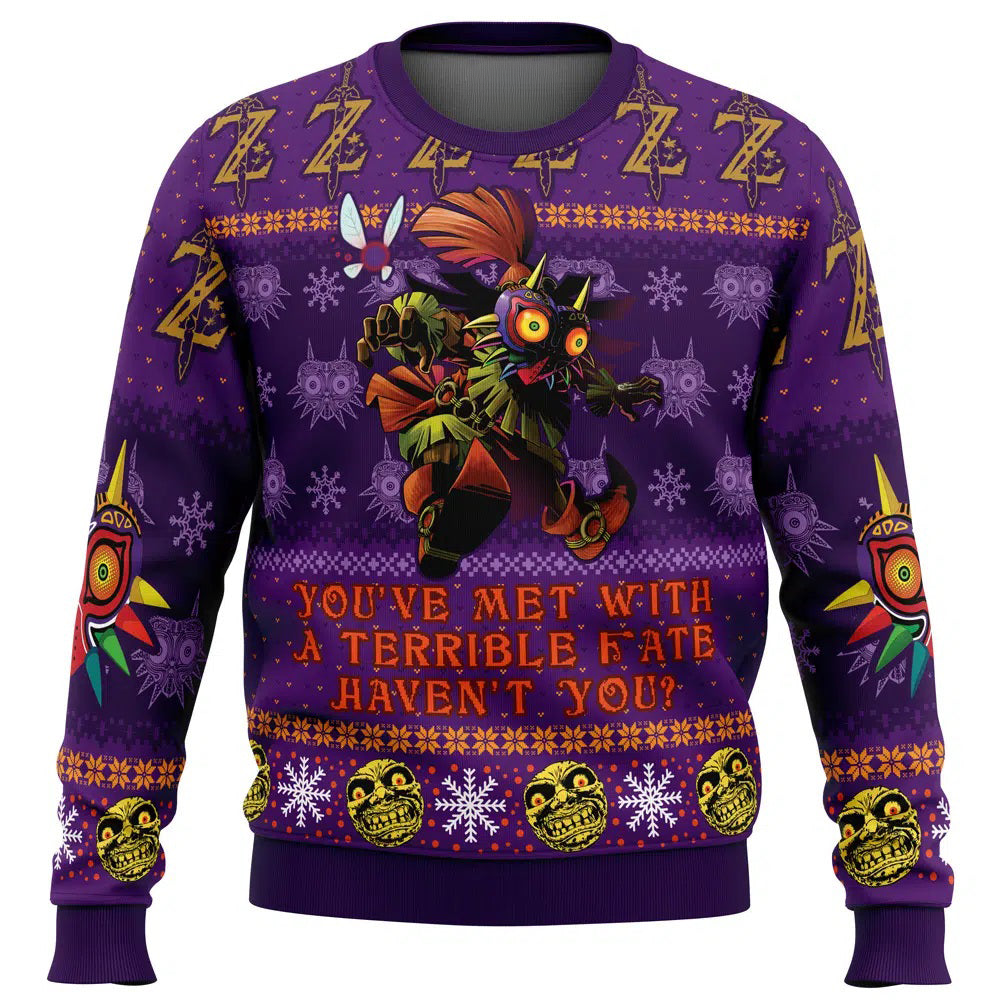 You Met With a Terrible Fate The Legend of Zelda Ugly Christmas Sweater