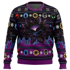 Black Lotus Magic the Gathering Ugly Christmas Sweater