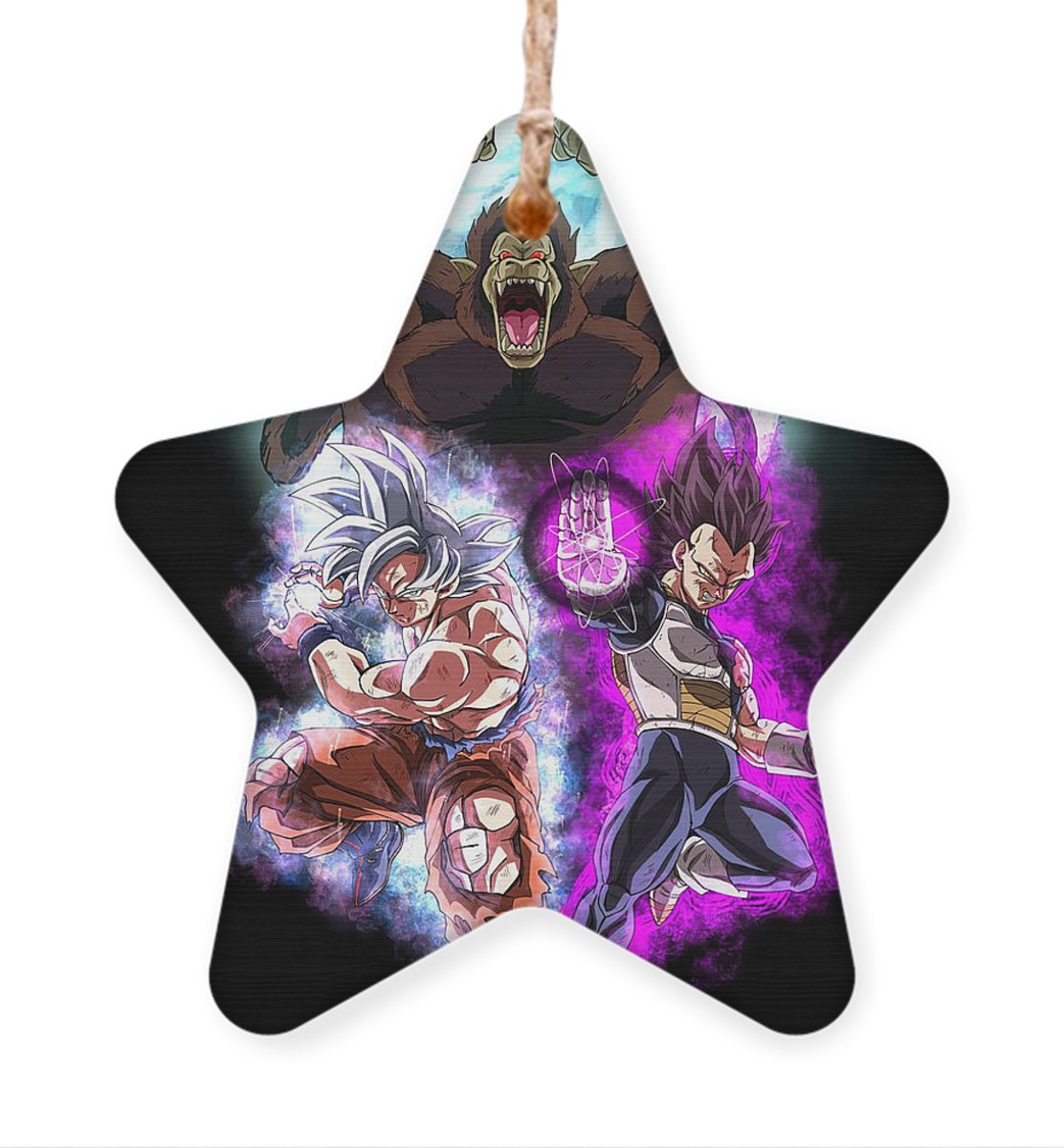 Goku Mui and Ego Vegeta Ornament | Anime Ornaments