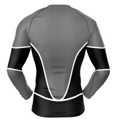 Black Lantern DC Comics Long Sleeve Rash Guard Compression