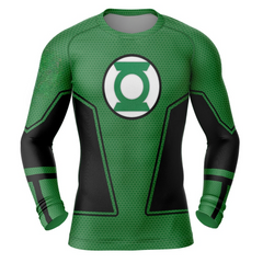 Green Lantern DC Comics Long Sleeve Rash Guard Compression