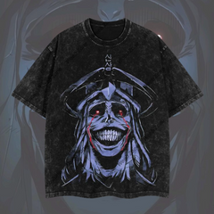 Nysekai "Statue of God Solo Leveling" Vintage Washed Oversized T-Shirt