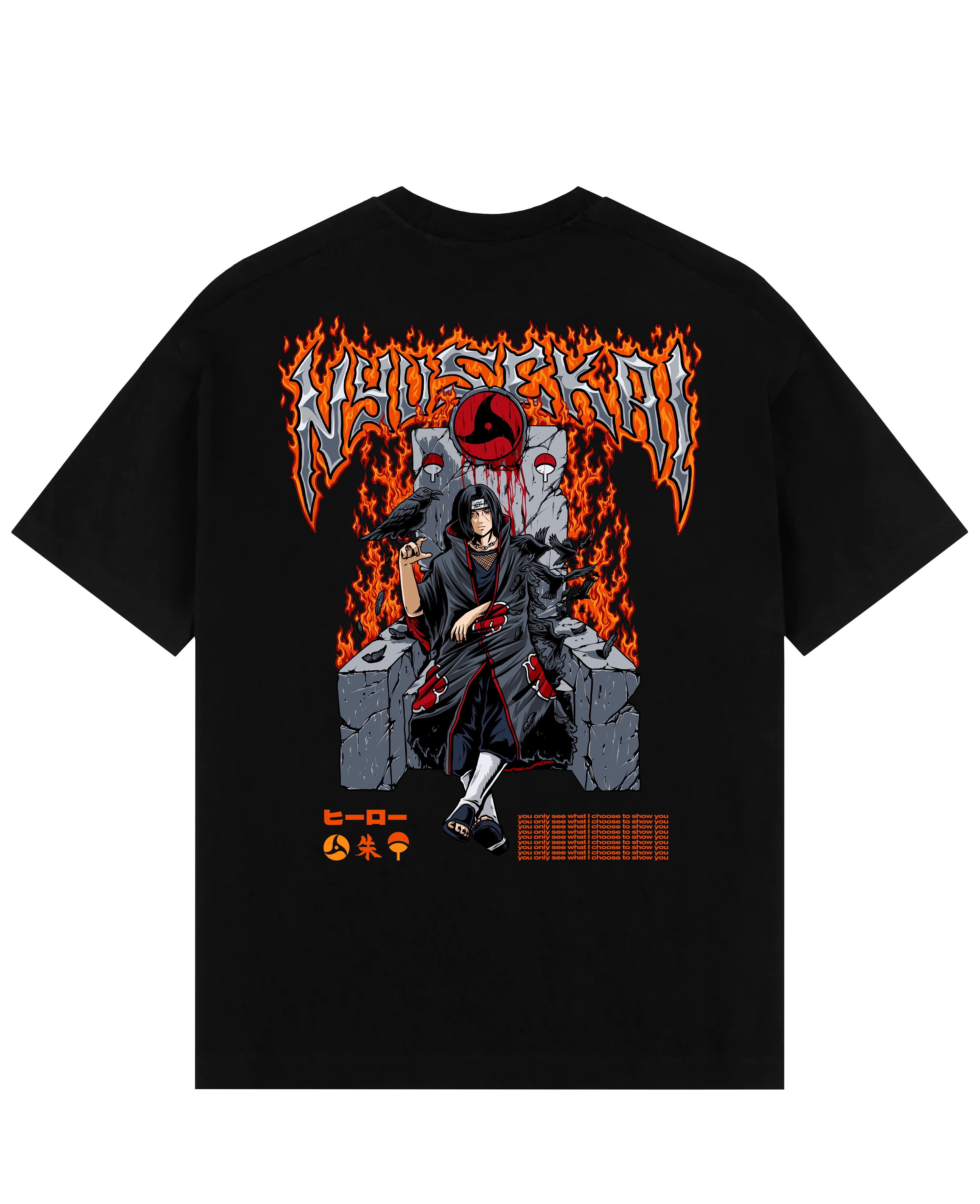 "Itachi X Throne - Naruto Shippuden" Oversize T-Shirt V2