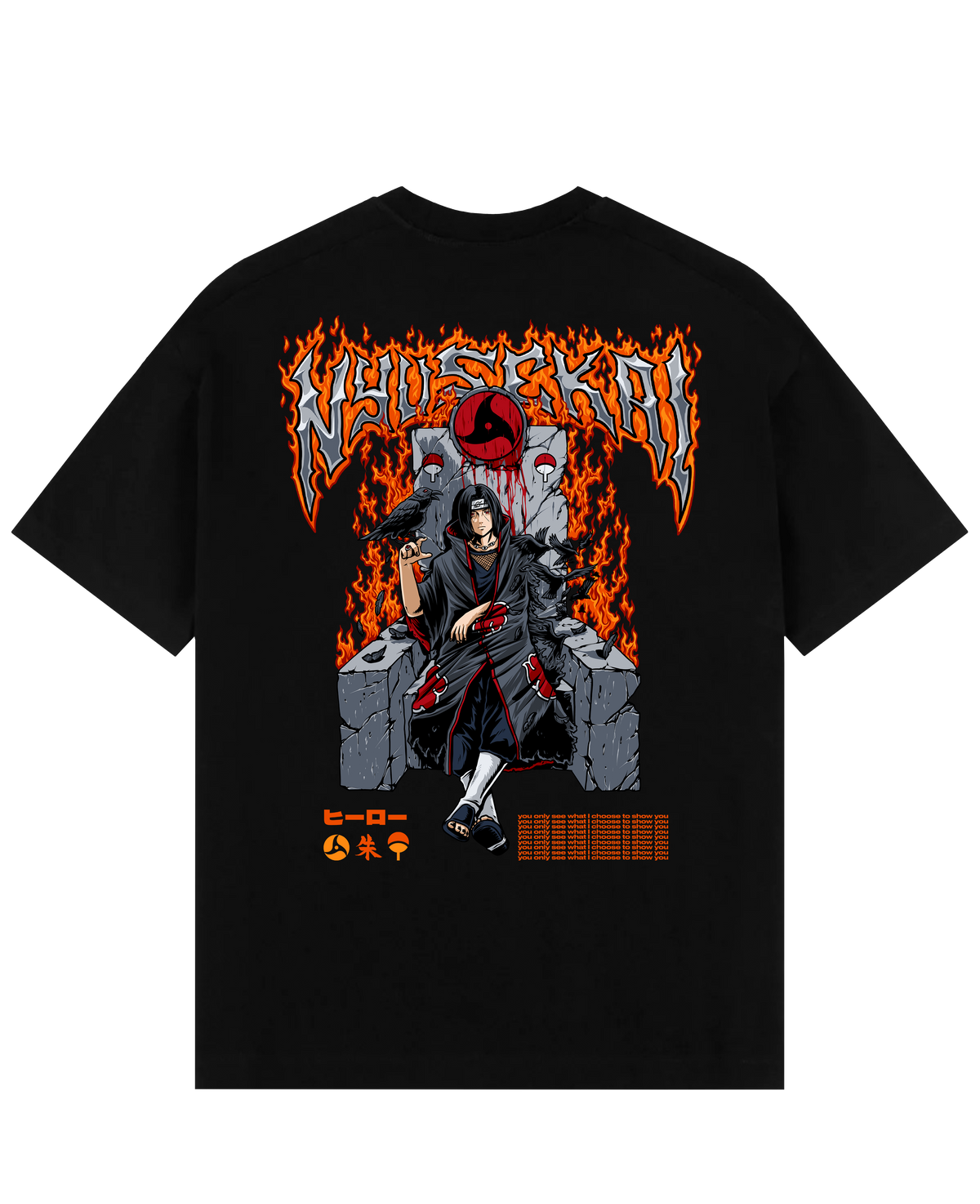 "Itachi X Throne - Naruto Shippuden" Oversize T-Shirt V2