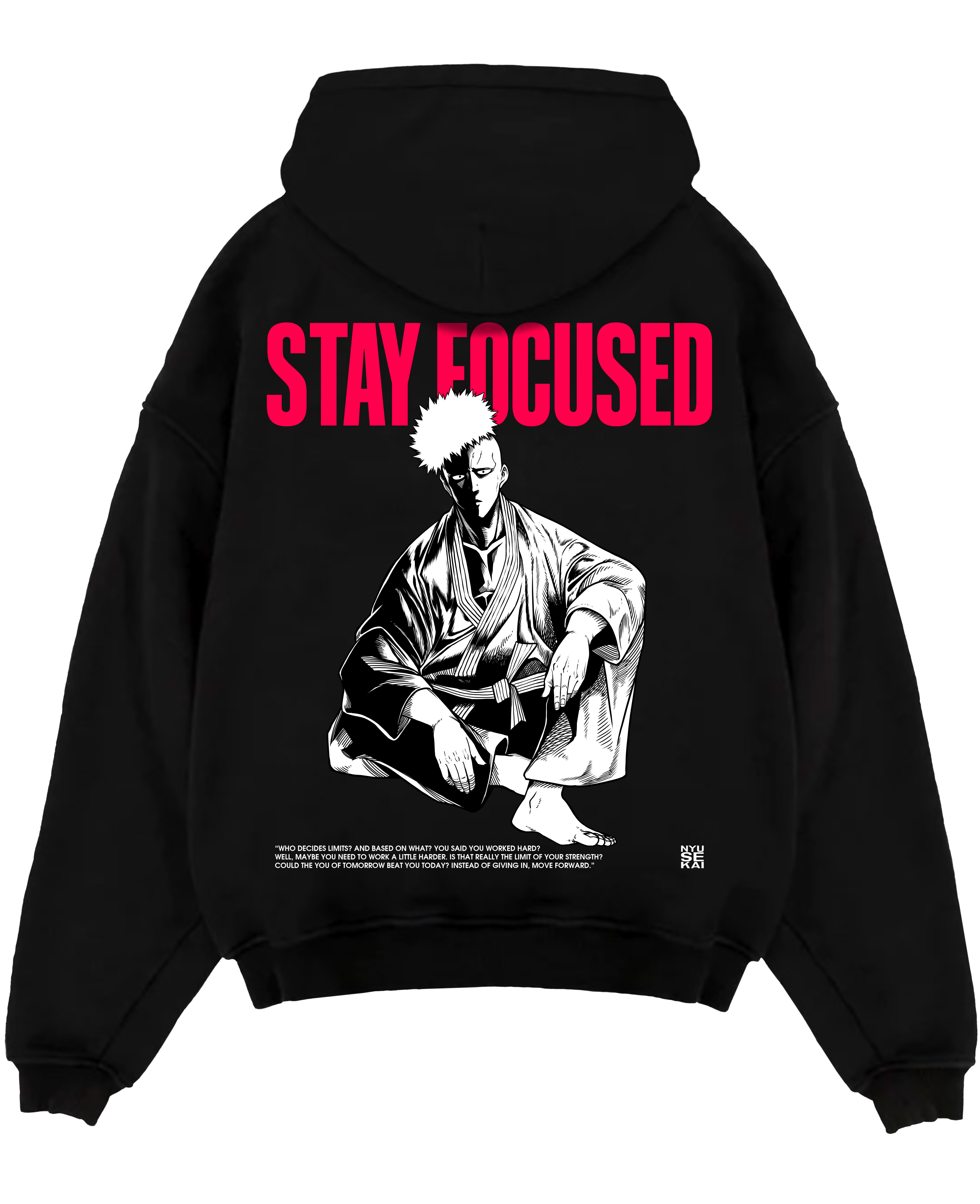 "Saitama X Stay Focused - One Punch Man" Hoodie