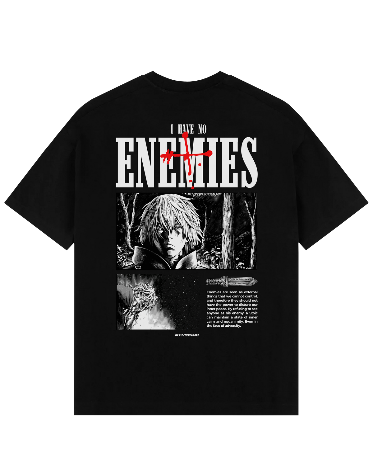 Nysekai "Thorfinn X I have no enemies - Vinland Saga" Oversize T-Shirt