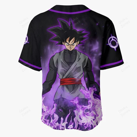 Nysekai "3D Anime Goku Black Custom Fandom -  Dragon Ball" Baseball Tee