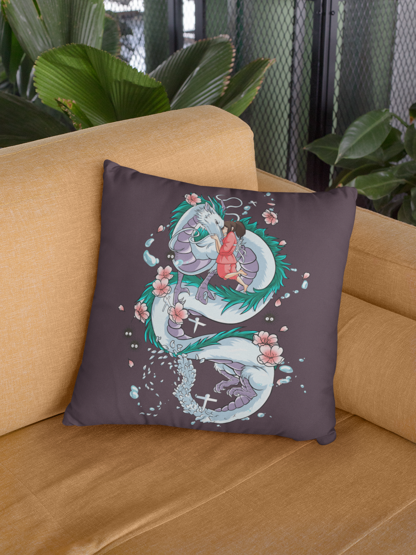 Nysekai "Haku & Chihiro - Spirited Away" Pillow