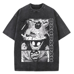 Nysekai "Okarun vs Evil Eye" Dandadan Vintage Washed Oversized T-Shirt