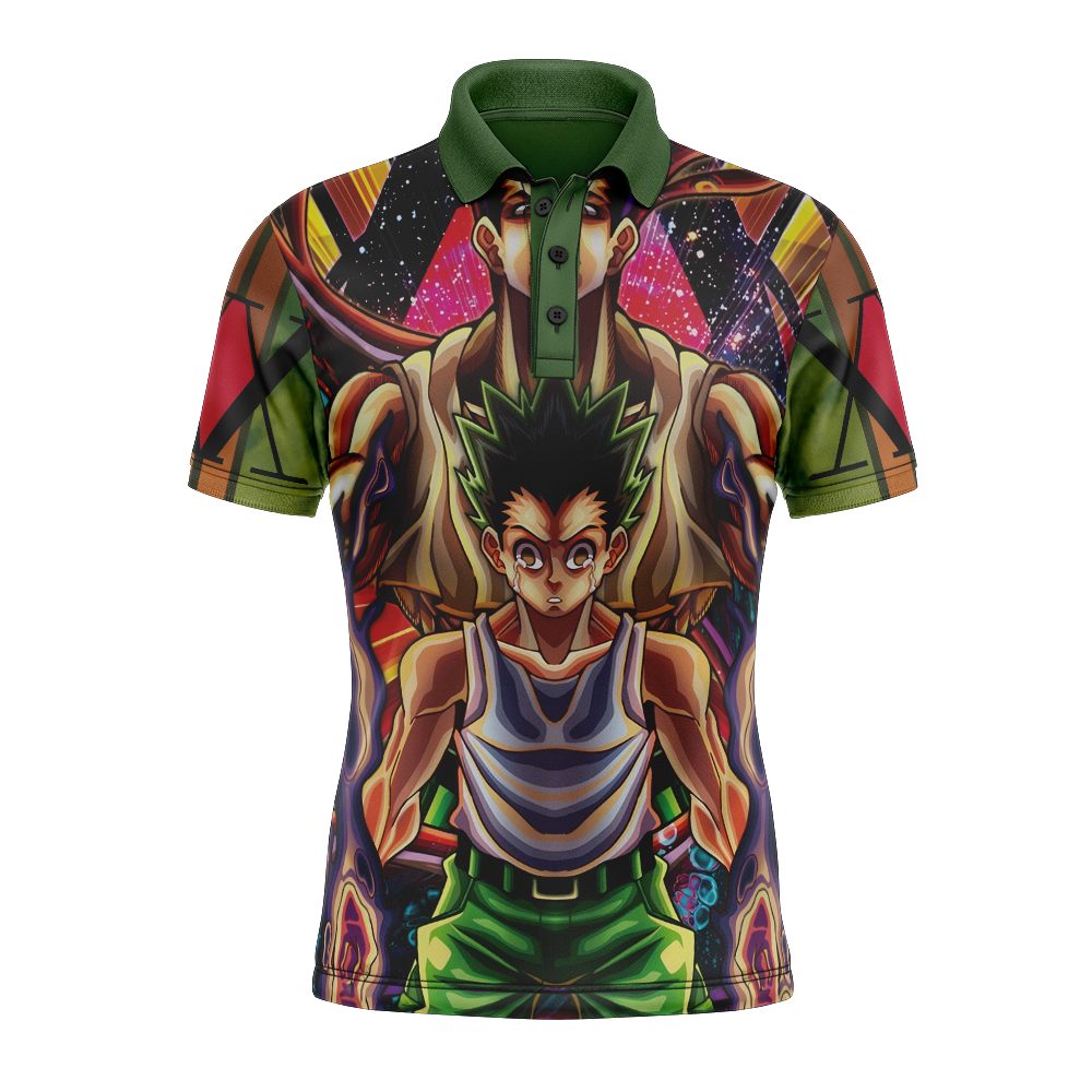 Trippy Gon Freecss Hunter X Hunter Polo Goft Shirt