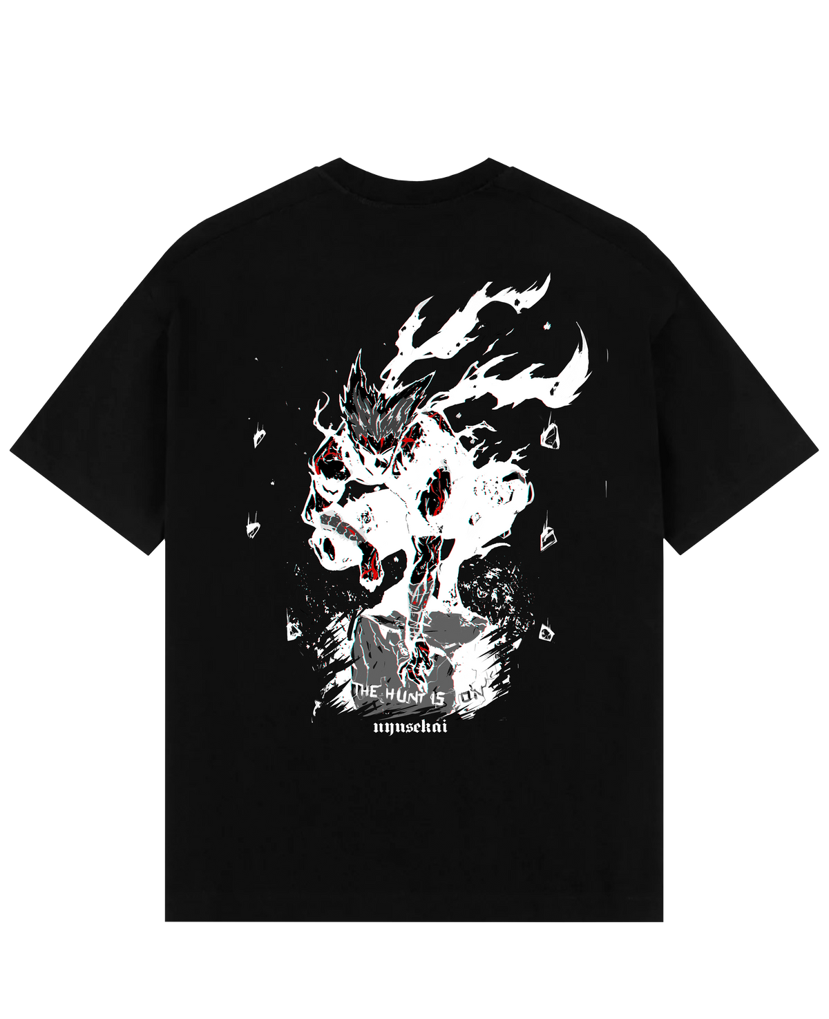 "Garou X THE HUNT IS ON - One Punch Man" Oversize T-Shirt