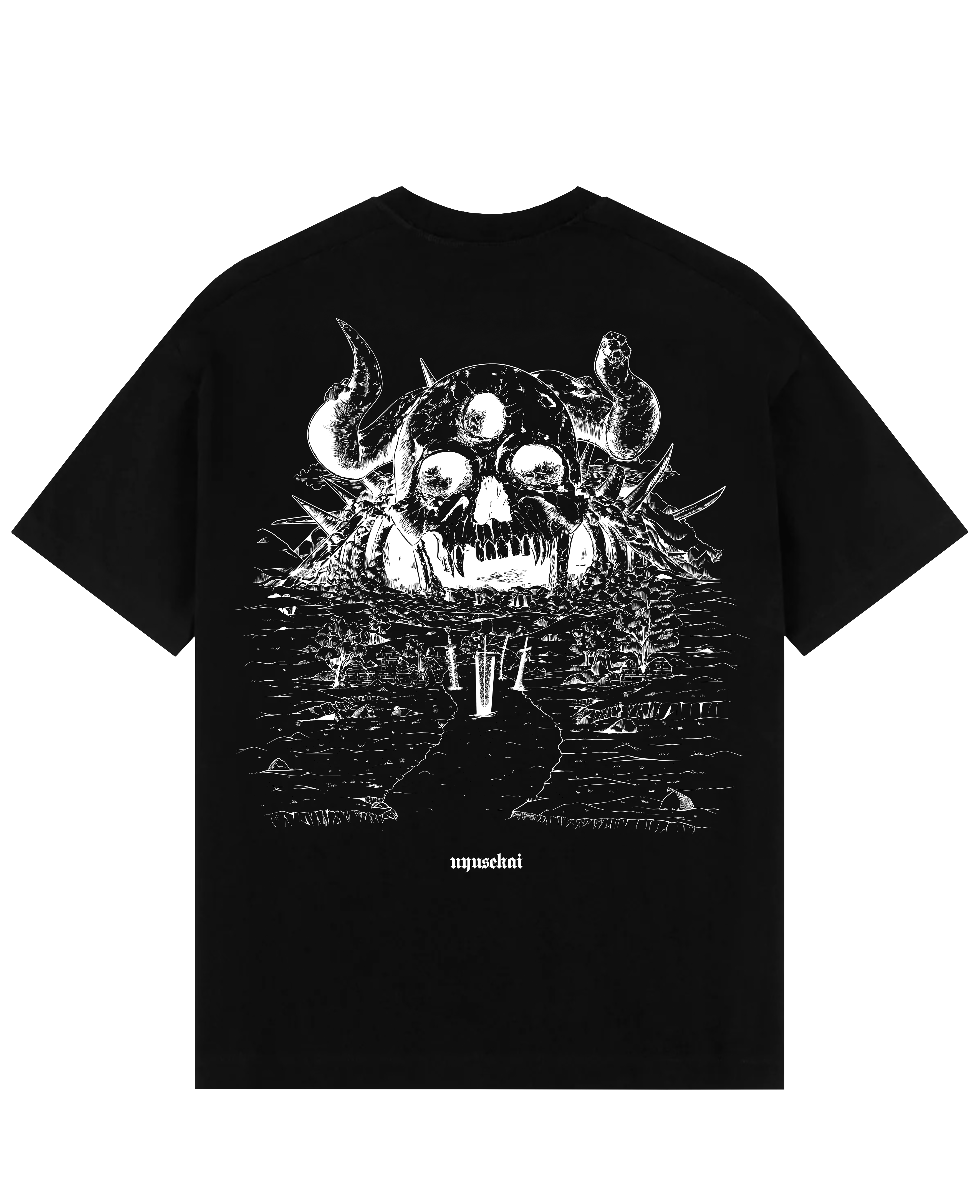 "Demon Skull - Black Clover" Oversized T-Shirt