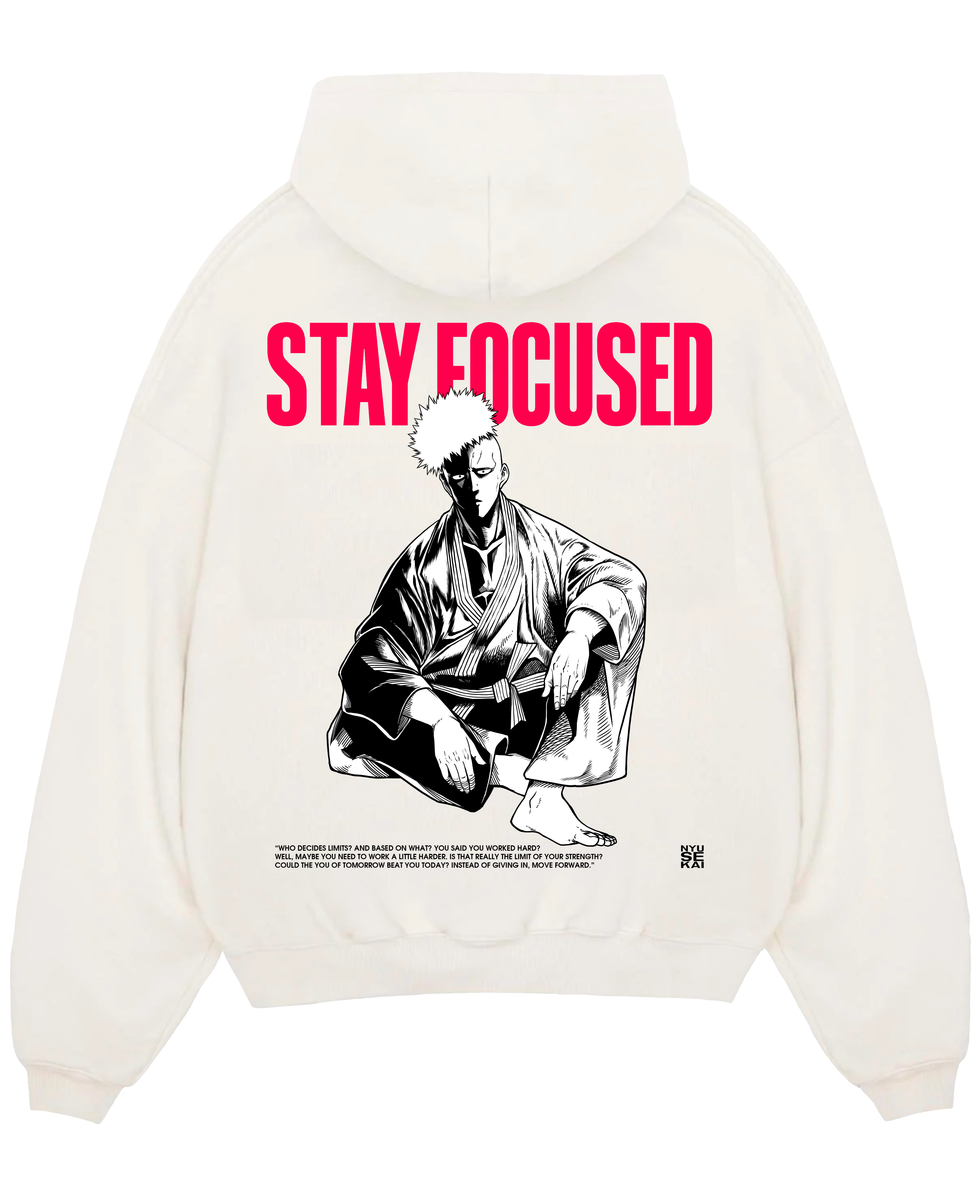 "Saitama X Stay Focused - One Punch Man" Hoodie