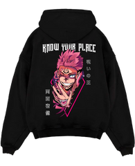 "Sukuna X Know your place - Jujutsu Kaisen" Hoodie