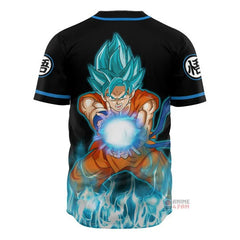 Nysekai "3D Anime Goku Blue Custom Fandom -  Dragon Ball" Baseball Tee