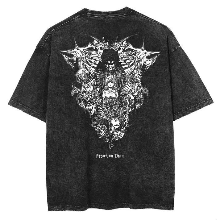 Nysekai "Ymir Fritz Attack on Titan" Vintage Oversize T Shirt