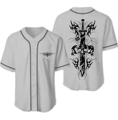 Nysekai "Berserk Skull Death Metal" Baseball Jersey