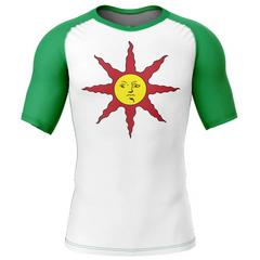 Warriors of Sunlight Solaire of Astora Dark Souls Short Sleeve Rash Guard Compression Shirt