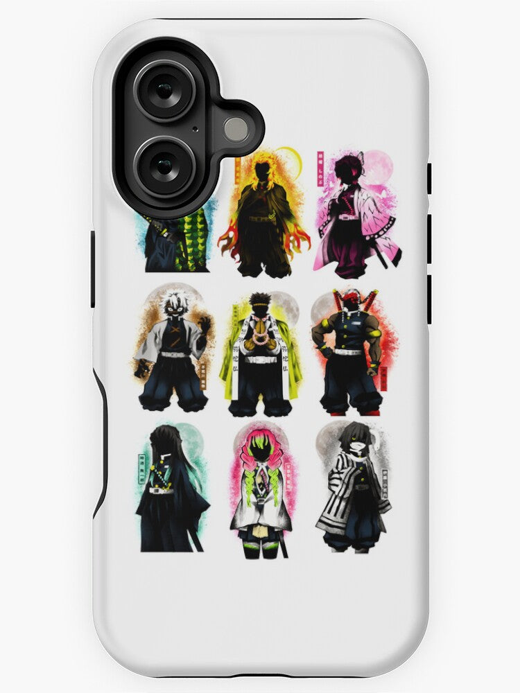 Nysekai "Nine Hashira" Demon Slayer iPhone 11Pro-16Pro Tough Case