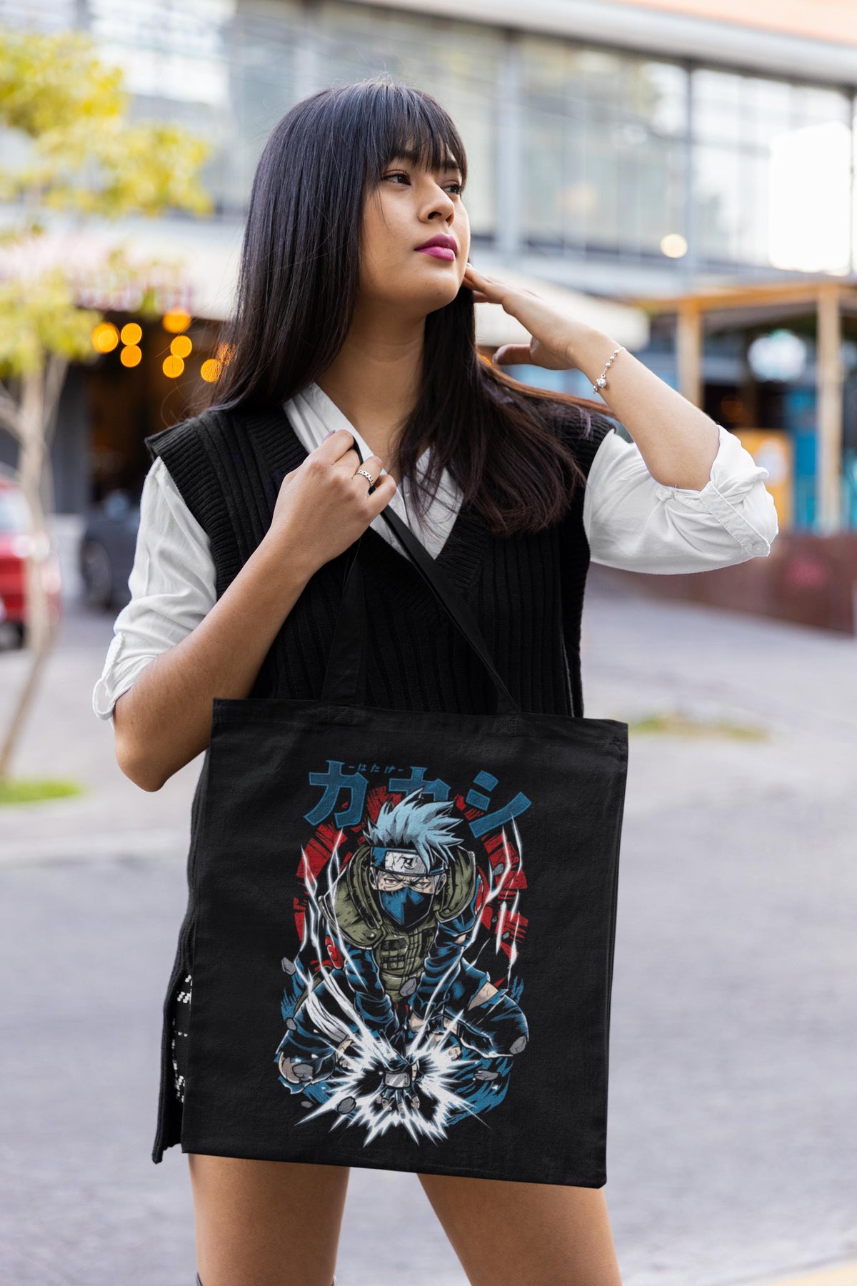 Nysekai "Hatake Kakashi Naruto Shippuden" Tote Bag