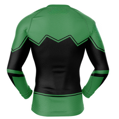 Green Lantern DC Comics Long Sleeve Rash Guard Compression