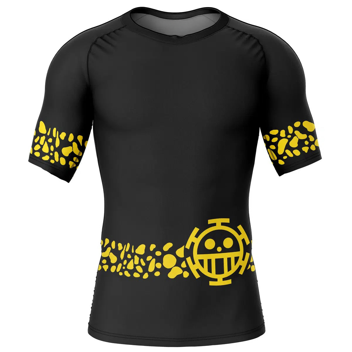 Trafalgar Punk Hazard One Piece Short Sleeve Rash Guard Compression Shirt