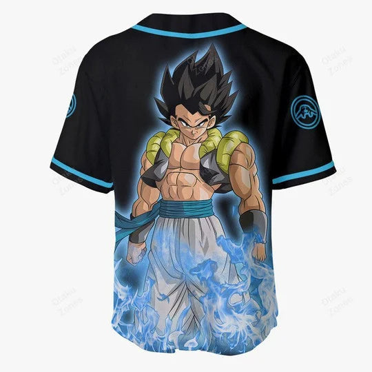 Nysekai "3D Anime Gogeta Custom Fandom - Dragon Ball"  Baseball Tee