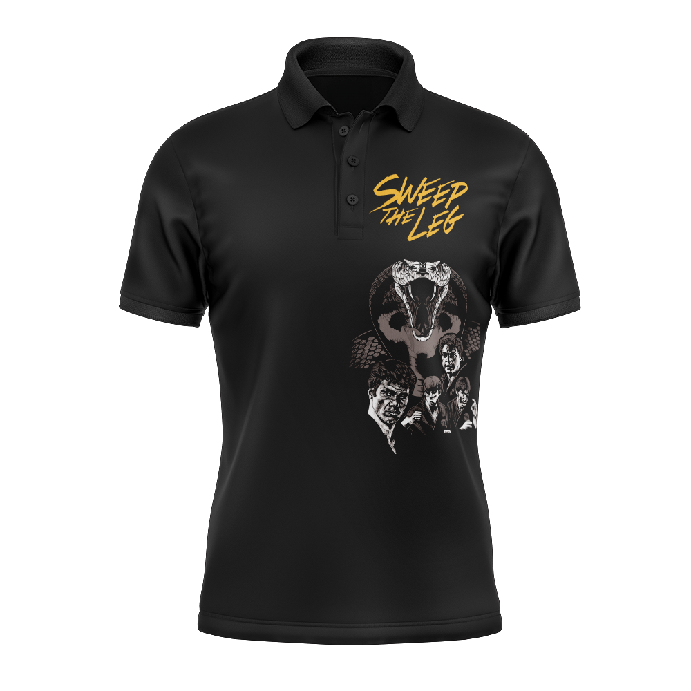 Sweep the Leg Cobra Kai Polo Goft Shirt