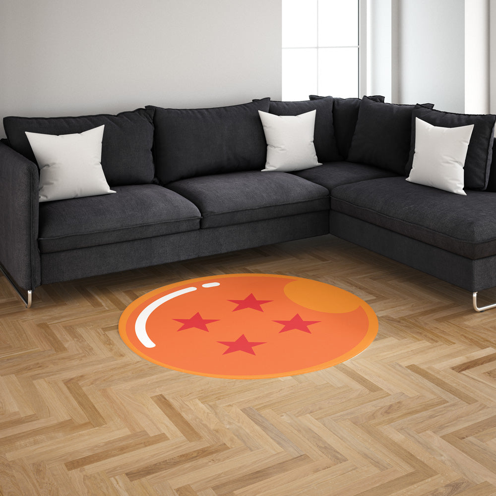 4-Star Dragon Ball Custom Round Rug