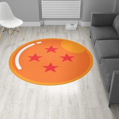 4-Star Dragon Ball Custom Round Rug