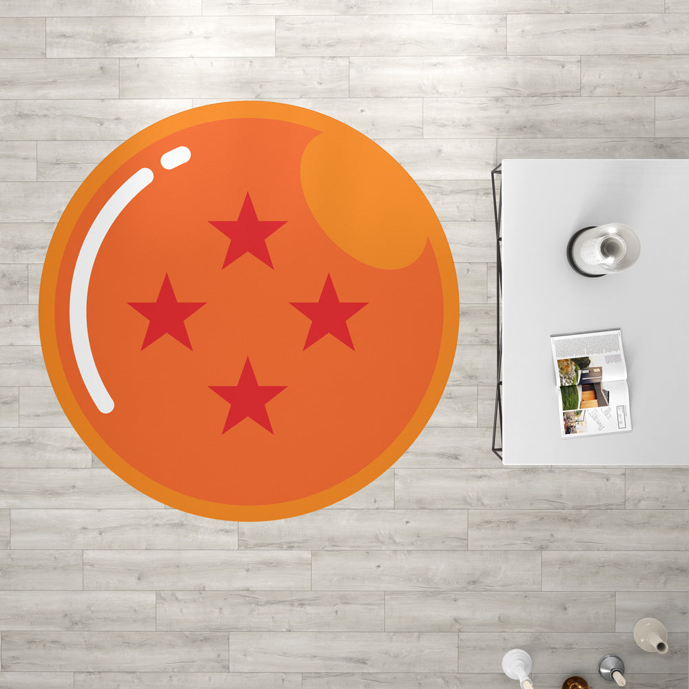 4-Star Dragon Ball Custom Round Rug