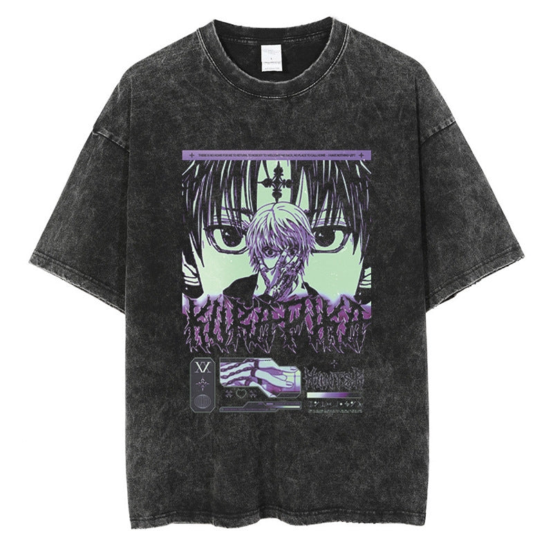 Nysekai "Chain of Vengeance" Hunter x Hunter Vintage Washed Oversized T-Shirt