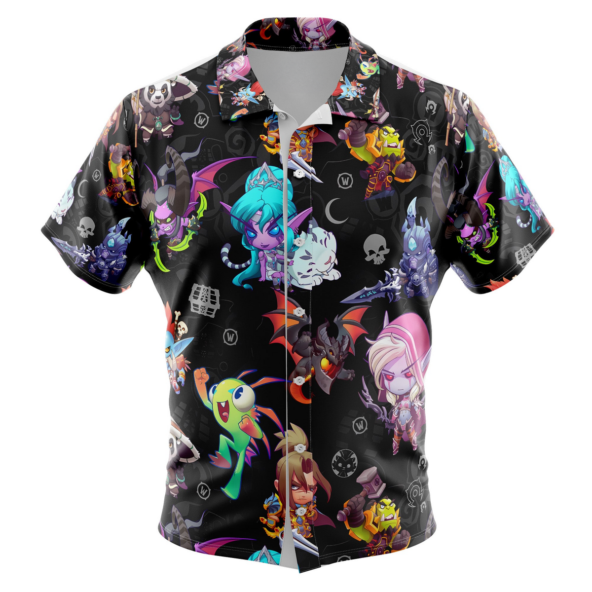 World of Warcraft Button Up Hawaiian Shirt