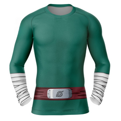 Rock Lee Naruto Long Sleeve Rash Guard Compression