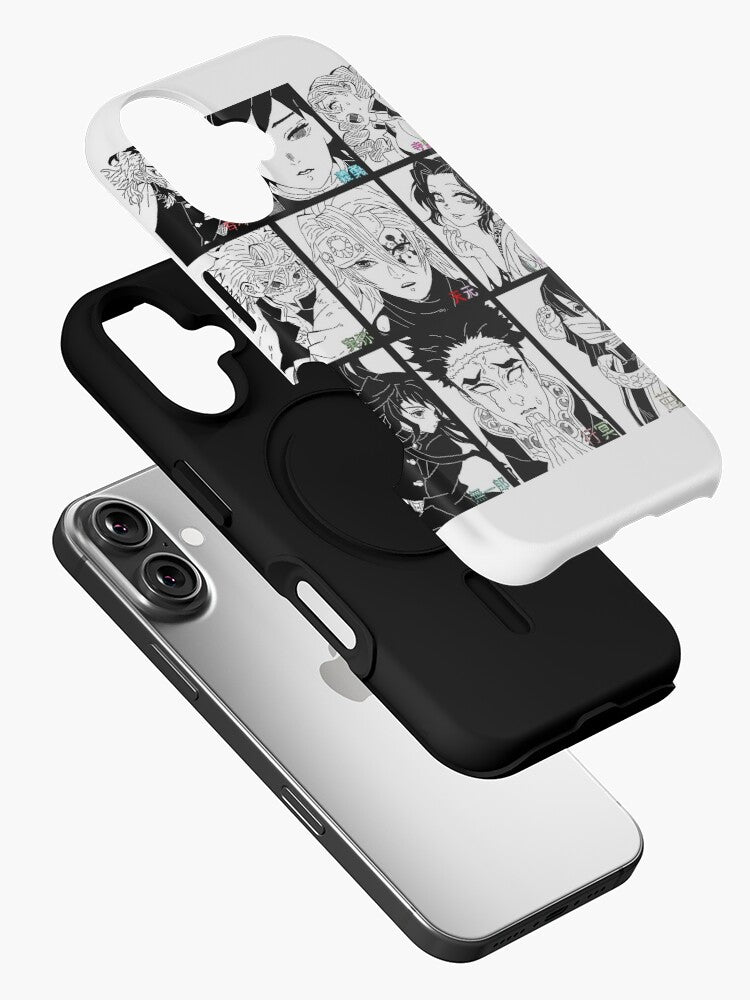 Nysekai "9 Hashira B&W Portrait" Demon Slayer iPhone 11Pro max-16Pro max Tough Case