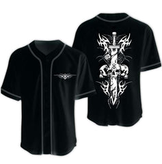 Nysekai "Berserk Skull Death Metal" Baseball Jersey