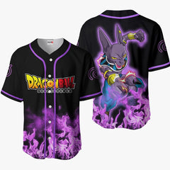 Nysekai "3D Anime Beerus Custom Fandom -  Dragon Ball " Baseball Tee