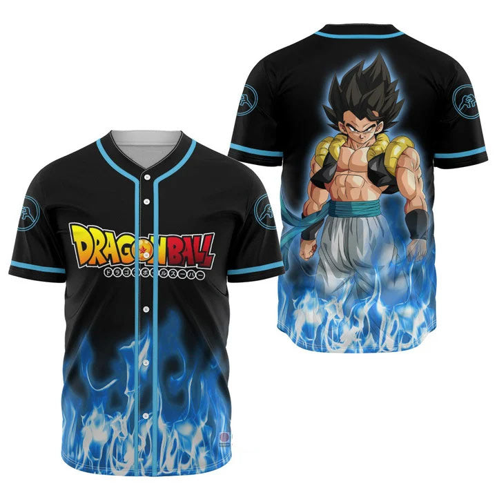 Nysekai "3D Anime Gogeta Custom Fandom - Dragon Ball"  Baseball Tee