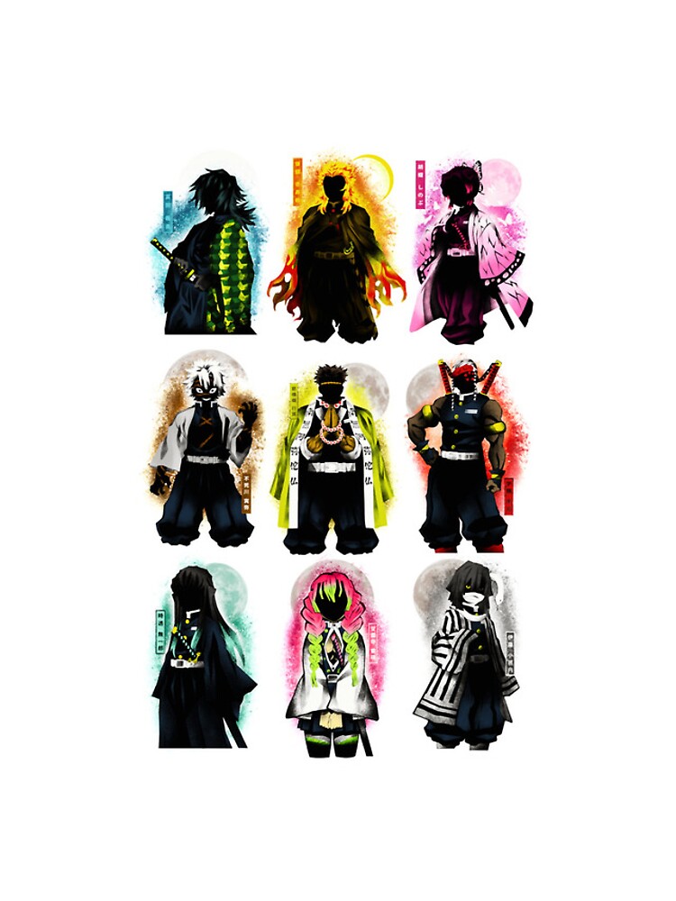 Nysekai "Nine Hashira" Demon Slayer iPhone 11Pro max-16Pro max Tough Case