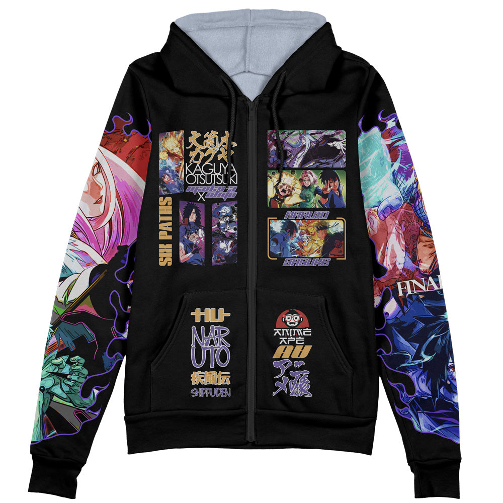 4th Great Shinobi War Shippuden Streetwear Zip Hoodie Jacket