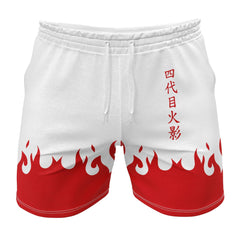 4th Hokage Cloak Naruto Gym Shorts