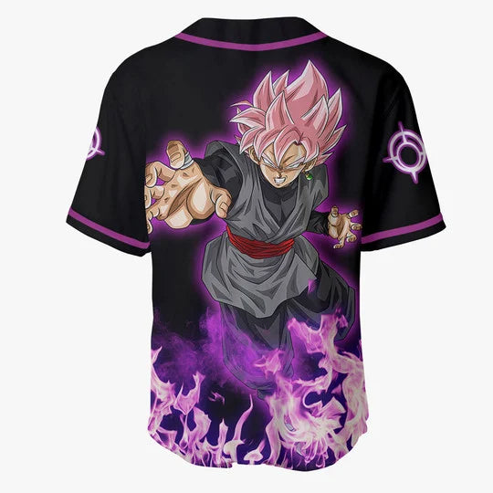 Nysekai "3D Anime Goku Rose Custom Fandom - Dragon Ball"  Baseball Tee