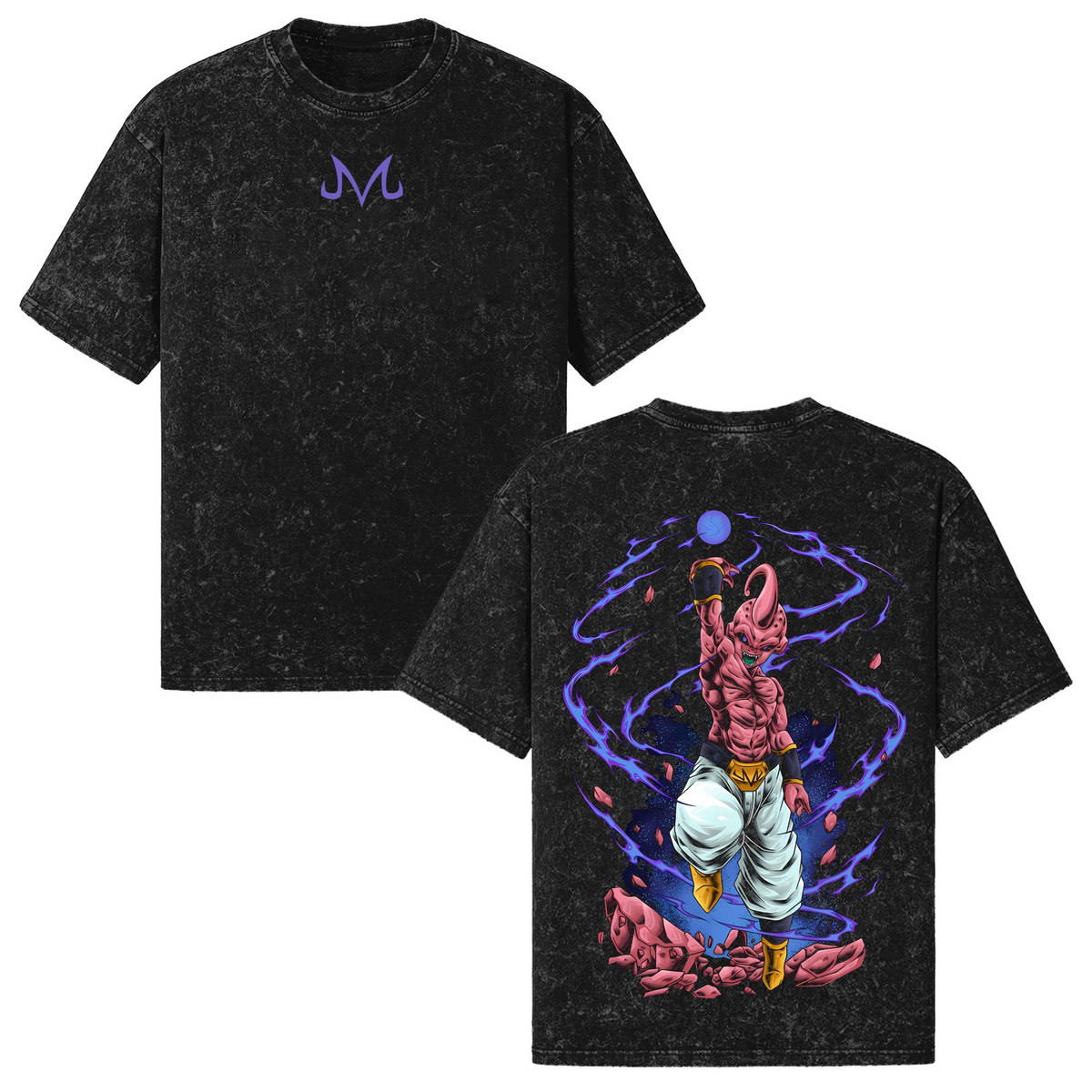 Nysekai "Majin Buu" Dragon Ball Vintage Washed Oversized T-Shirt